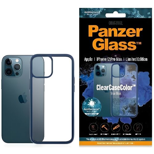 PanzerGlass ClearCaseColor futrola za Apple iPhone 12 Pro Max - Tamno plava Slike