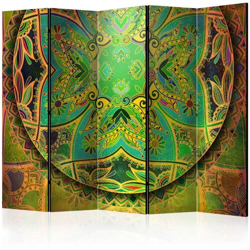  Paravan u 5 dijelova - Mandala: Emerald Fantasy II [Room Dividers] 225x172 Slike