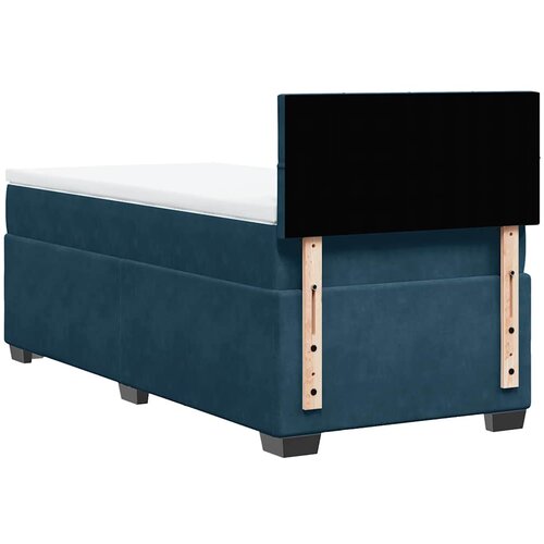 Box spring krevet s madracem plavi 90x200 cm bar&amp;scaron;unasti Slike