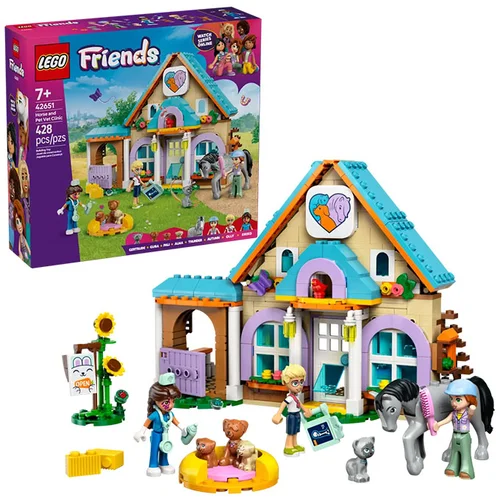 Lego Friends: Veterinarska klinika za konje in hišne ljubljenčke Lego Friends: Veterinarska klinika za konje in hišne ljubljenčke