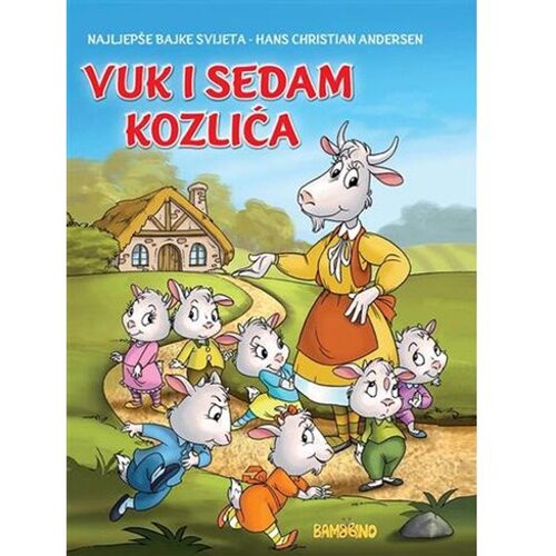 Bambbino Srednja slikovnica - Vuk i 7 kozlića, bajka braće Grimm Slike