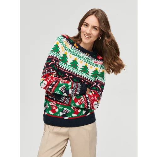 House - Božićni džemper - Šarena
