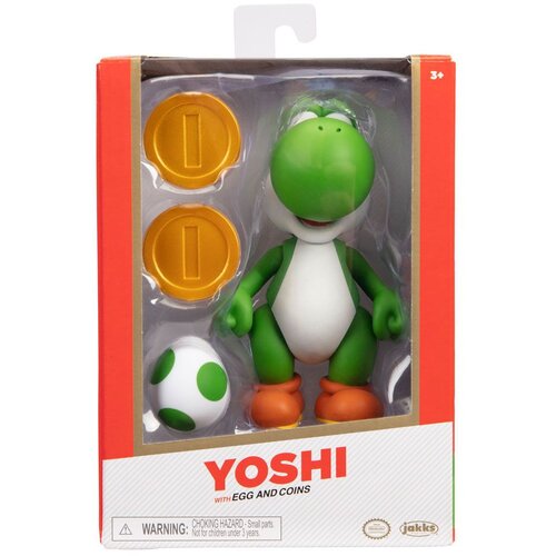 Super Mario Action Figure Super Mario - Yoshi with Egg and Coins Cene