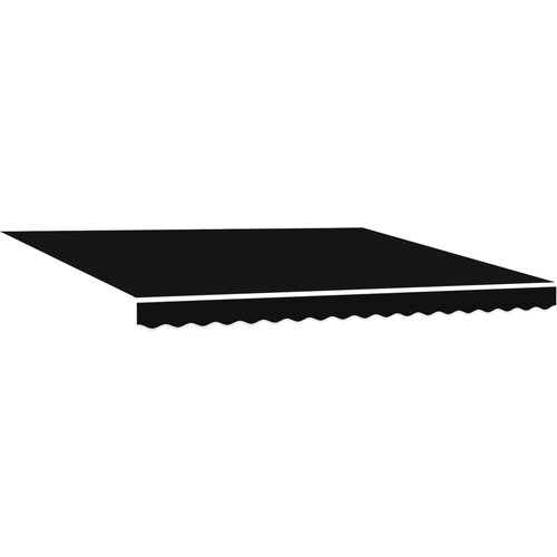 vidaXL avtomatska retraktibilna tenda črna 400x350 cm, (22146217) Cene
