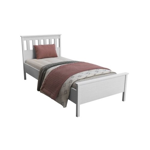 Hanah home FRN-20064 WoodenWhite Double Bedstead Cene