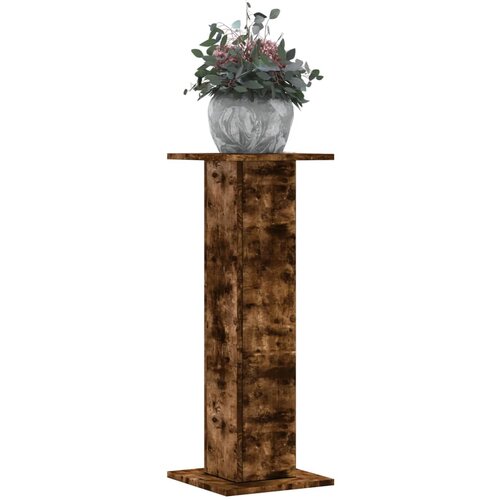 vidaXL Stojalo za rastline 2 kosa dimljeni hrast 30x30x80 cm inž. les Cene