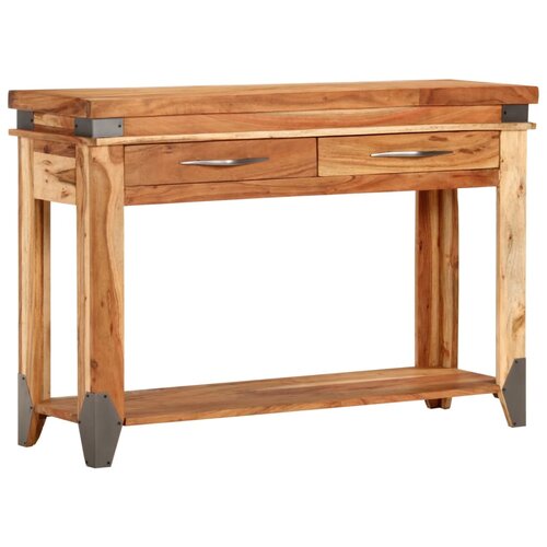  Konzolni stol 110 x 34 x 74 cm od masivnog drva bagrema Slike