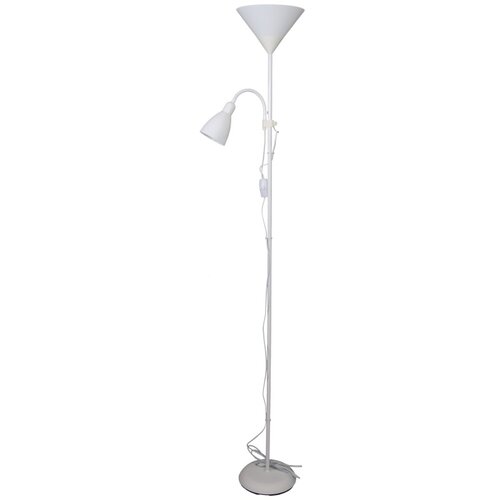 Ferotehna Stoječa svetilka Home (1 x 60 W, 1 x 40 W, premer: 25 cm, višina: 178 cm, E14/E27, bela) Cene