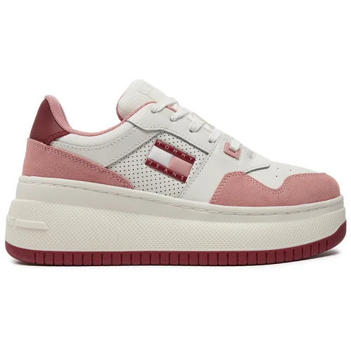 Tommy Jeans Superge Retro Basket Flatform Mix EN0EN02654 Roza