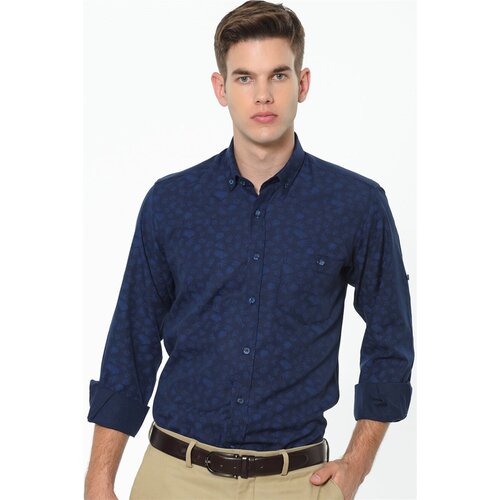 Dewberry G690 MEN&amp;#039;S SHIRT-NAVY BLUE Slike