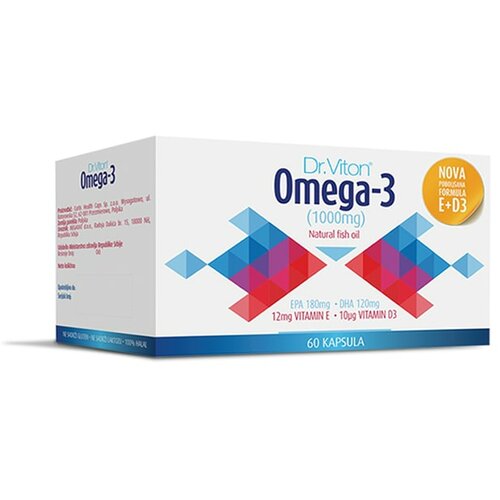 Dr Viton omega-3+12mg vit E+10mcg vit D3 60 kapsula Cene