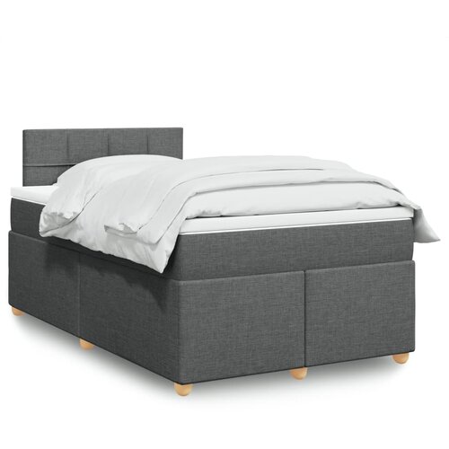  box spring s madracem tamnosivi 120 x 190 cm tkanina Cijene