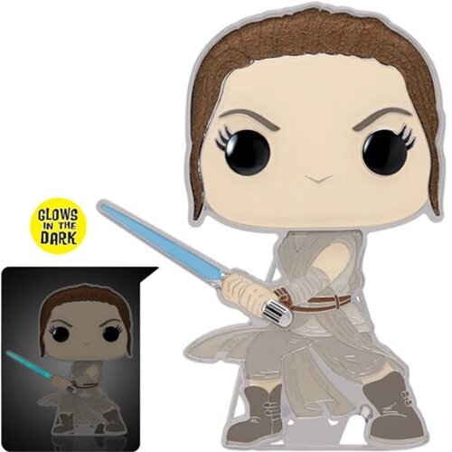 Funko Star Wars Rey Glow-in-the-Dark Large Enamel Pop! Pin, (20499301) Cene