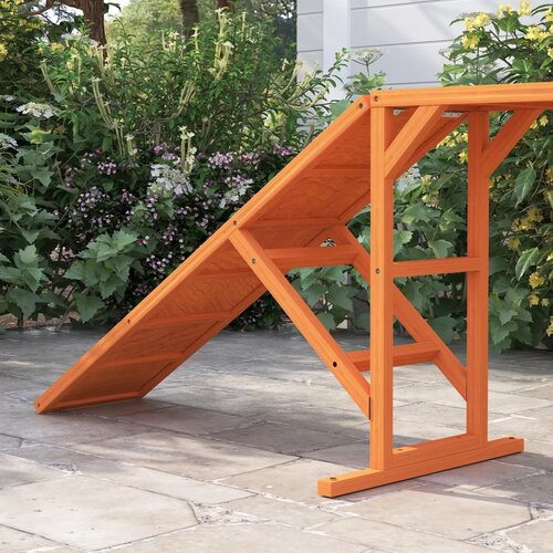  Rampa za pse Agility staza s preprekama protuklizna otporna na vremenske uvjete drvena 335 x 55 x 60 cm narančasta Slike