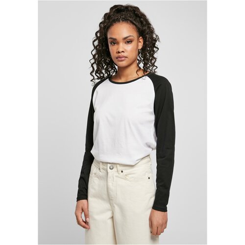 UC Ladies Women's contrasting raglan long sleeves white/black Slike