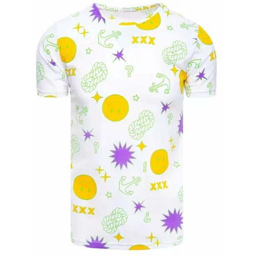 DStreet White RX4993 men's T-shirt with print