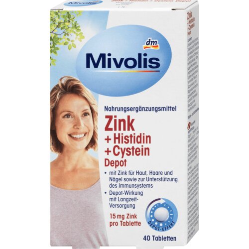 Mivolis Cink + histidin + cistein tablete 19 g Cene