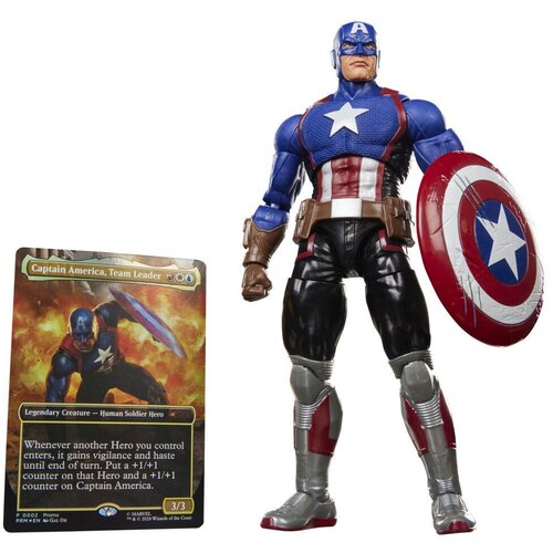 Captain America Figura Marvel Legends Series x Magic: The Gathering Avengers Twilight 15 cm Slike