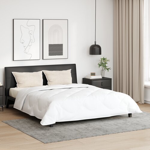 vidaXL Odeja z blazino 3 pcs Bela 200 x 200 cm Mikrofibra Cene