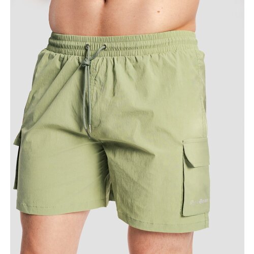 GymBeam Mu&amp;scaron;ke kupaće hlače Cargo Olive Slike