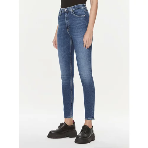 Calvin Klein Jeans Jeans hlače J20J222140 Modra Skinny Fit