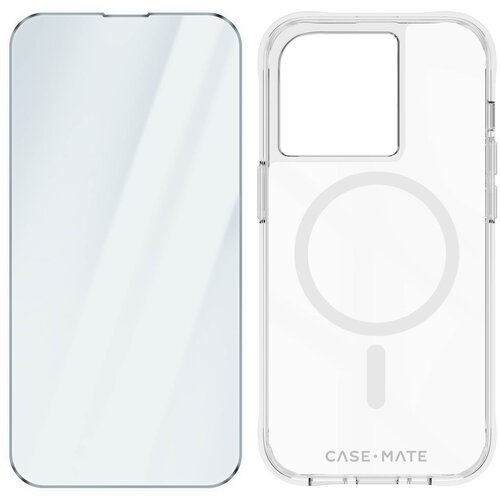 CASE-MATE MagSafe iPhone 15 Pro Case 9H kaljeno steklo, mat ohišje - prozorno, (20955880) Cene