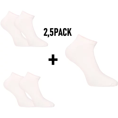 Nedeto 2,5PACK Socks Low Bamboo White (2,5NDTPN100)
