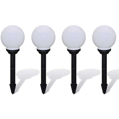 vidaXL Vanjska solarna LED lampa lopta 15 cm 4 kom sa šiljcima za zemlju Cijene