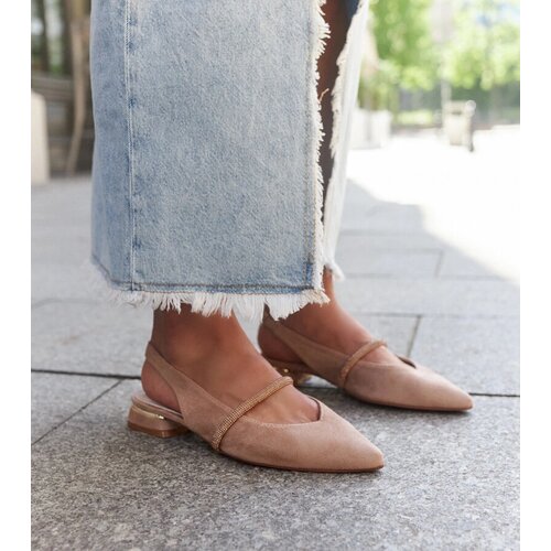 Gemre Beige ballerinas with leather insole Morcosa Cijene