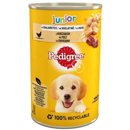 Pedigree Junior pi&scaron;čanec v želeju konzerva400 g Cene