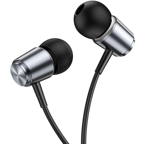 Hoco žične slu&amp;scaron;alice Jack 3,5 mm sa mikrofonom M108 metalno sive Slike