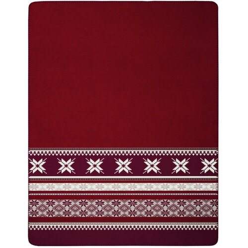 Lesnina XXXL ODEJA Alpine Collection 2026 150/200 cm večbarvno, temno rdeča Slike