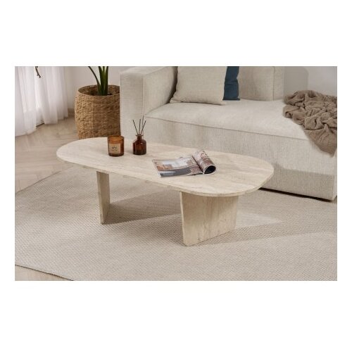 Hanah home sto za kafu ovalis travertine Slike