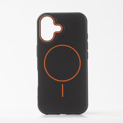  LICHI leather magsafe maska za iPhone 16 Black Cene