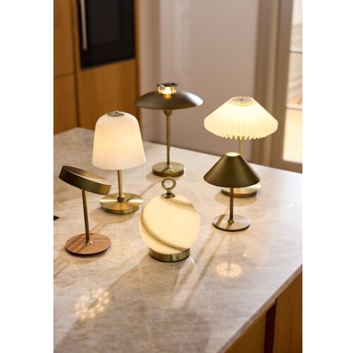 Halo Design 800841 - HYGGE stona LED lampa 3W, prigu&amp;scaron;iva, punjiva (4000 mAh), IP54, mesing Slike