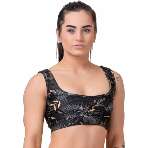 NEBBIA Miami Sporty Bikini Bralette Volcanic Black M