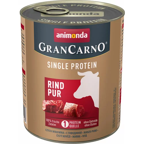Animonda GranCarno Adult Single Protein 6 x 800 g - Čista govedina