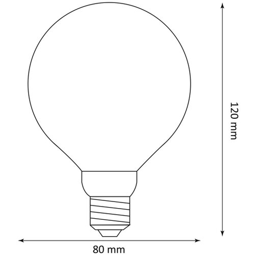 led sijalica deco vintage G80 E27/4W/230V 1800K Slike