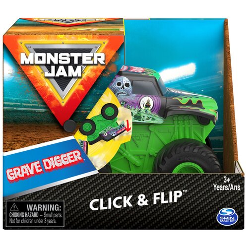 MONSTER JAM klik &amp;amp; prevrni: avto grave digger z letečimi kolesi Slike