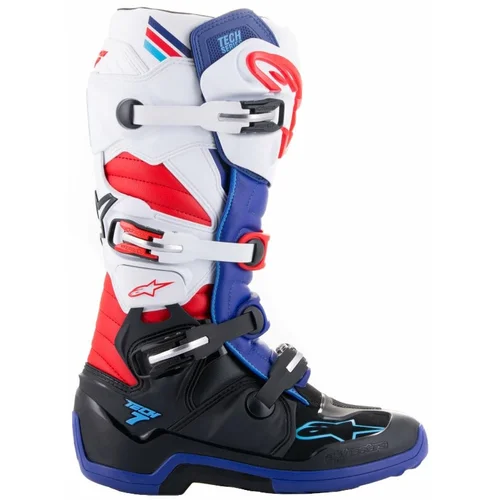 Alpinestars Tech 7 Boots Black/Dark Blue/Red/White 42 Motociklističke čizme