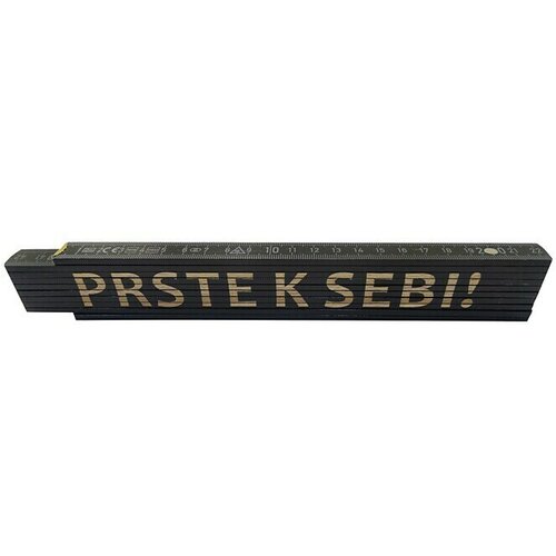  Zidarski metar (Duljina: 2 m, Natpis: Prste k sebi!, Boja: Crne boje) Cijene