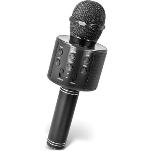 Ltc karaoke bluetooth mikrofon z zvočnikom ter rgb osvetlitvijo črn Cene