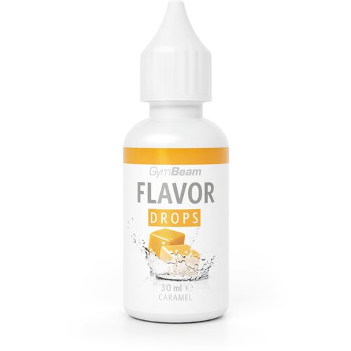 GymBeam flavor drops 30 ml karamela Slike