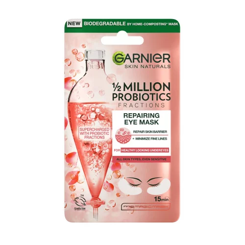 Garnier negovalna maska za področje okoli oči - Probiotic Repairing Eye Mask