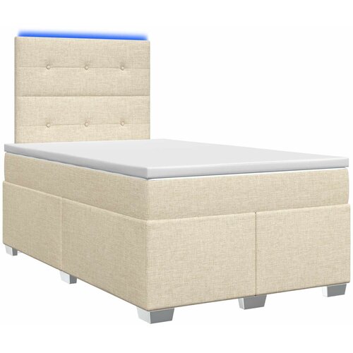  Boxspring krevet s madracem Krem 120 x 200 cm Tkanina 120 x 200 x 140.5 cm Slike