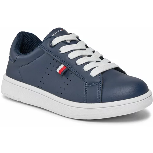 Tommy Hilfiger Superge Low Cut Lace Up Sneaker T3X9-33348-1355 M Blue 800