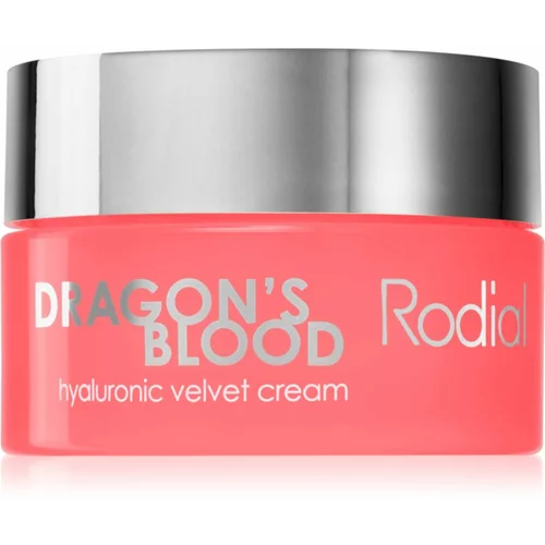 Rodial Dragon's Blood Hyaluronic Velvet Cream vlažilna krema za obraz s hialuronsko kislino 10 ml