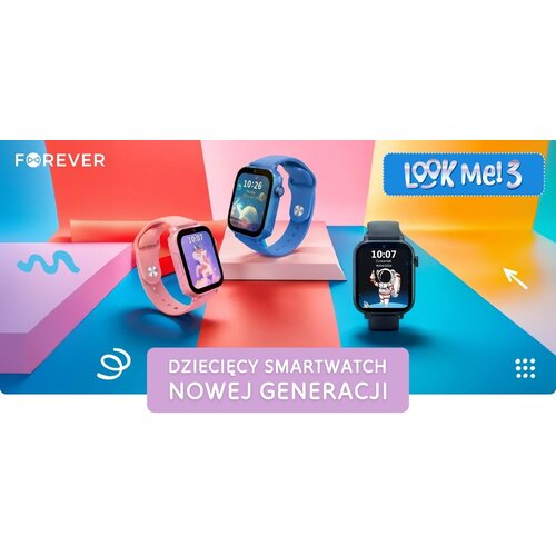 Forever Kids Look Me! 3 KW-520 Blue dječji pametni sat 4G GPS WiFi Slike