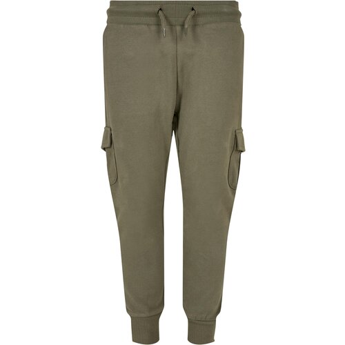 Urban Classics Kids Boys Fitted Cargo Sweatpants - Olive Slike