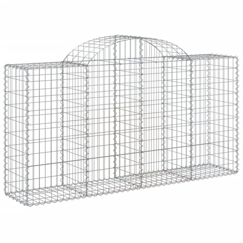  Lučne gabionske ko&amp;scaron;are 3 kom 200x50x100/120cm pocinčano željezo Slike